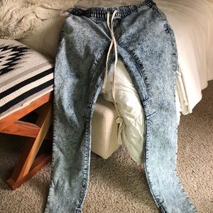 Men’s M Pacsun zipper jogger jeans